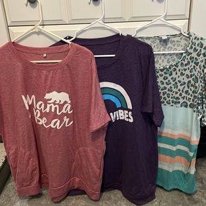 3 comfortable short sleeve tees!